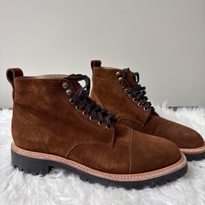 New! Size 8 - Taylor Stitch Moto Boot in Snuff Weatherproof Suede